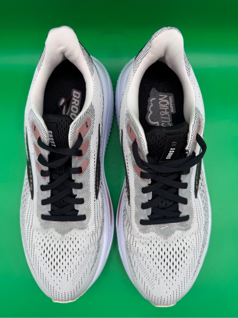 Brooks Women's Ghost 17 White Running Shoes Sneaker 12043118105 SZ 9 - Picture 11 of 16